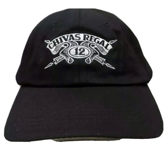 Chivas Regal 12 Adjustable Baseball Hat ..Black.. New - Picture 1 of 7